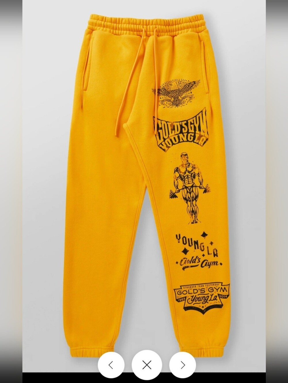 YoungLA Men's 2143 - Golds Gym Immortal Joggers
